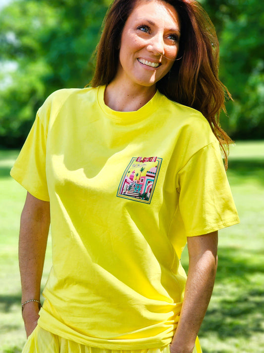 Tee-shirt "OASIS" Jaune