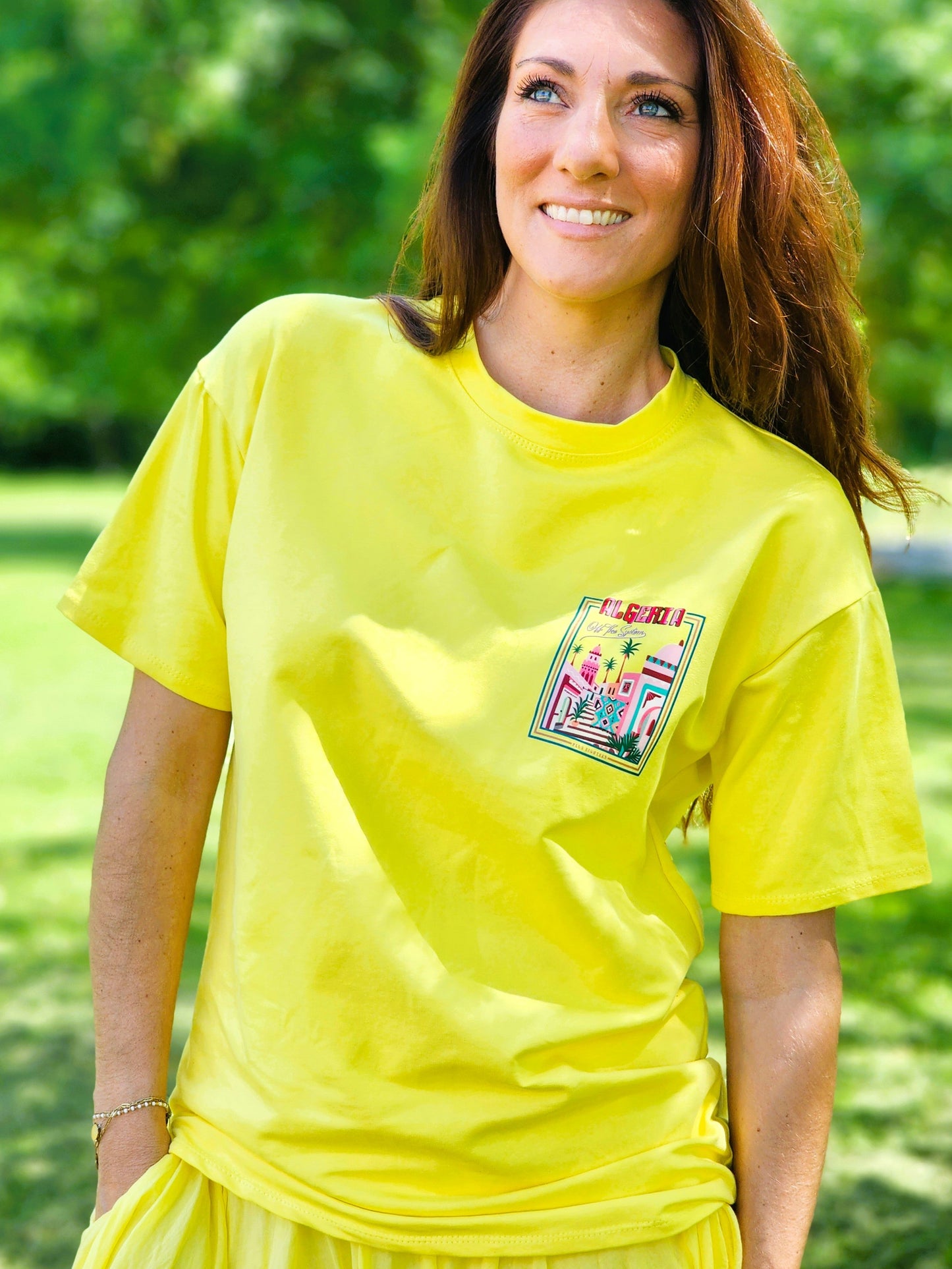 Tee-shirt "OASIS" Jaune