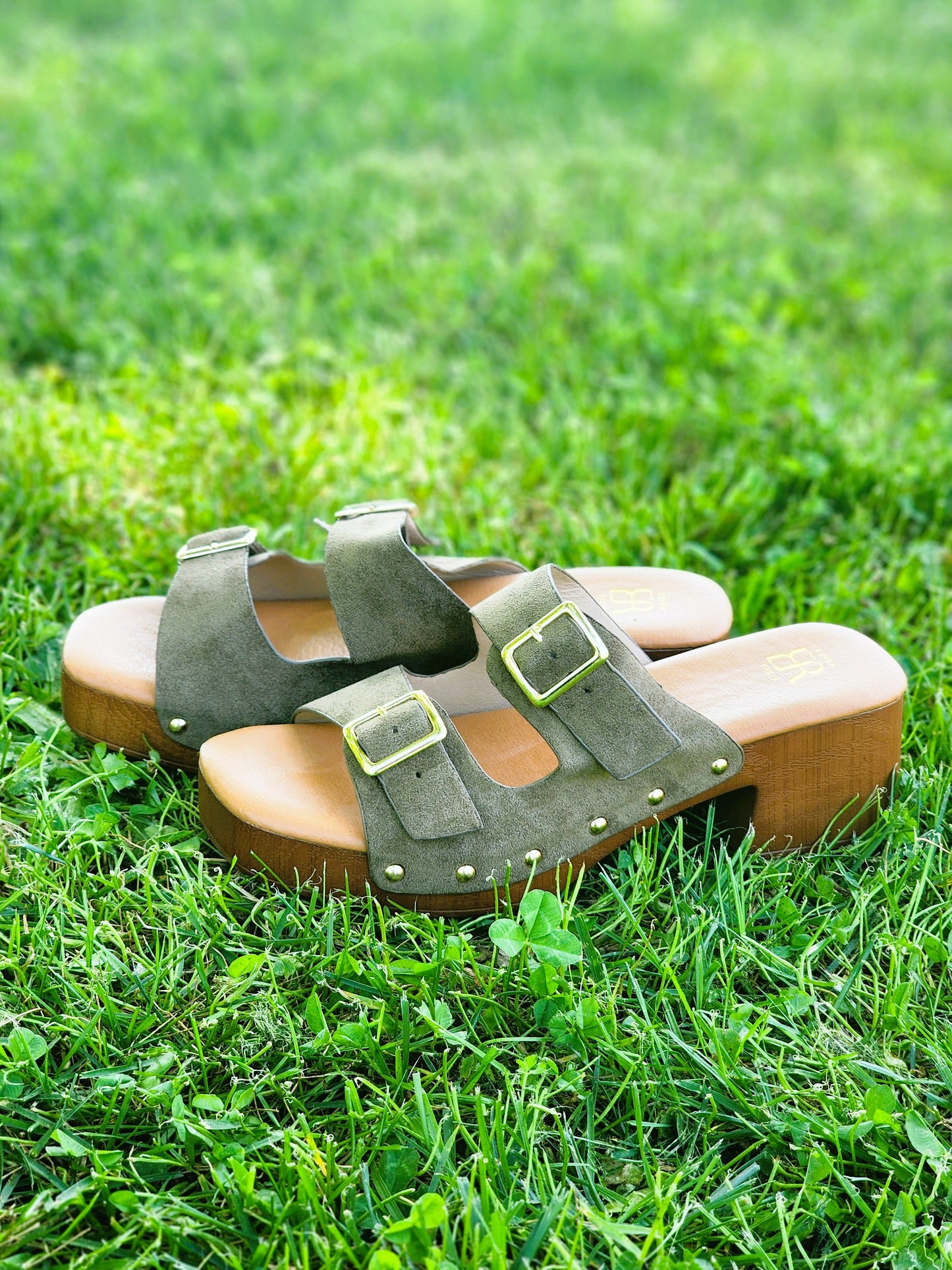 Sandales à talon KAKI