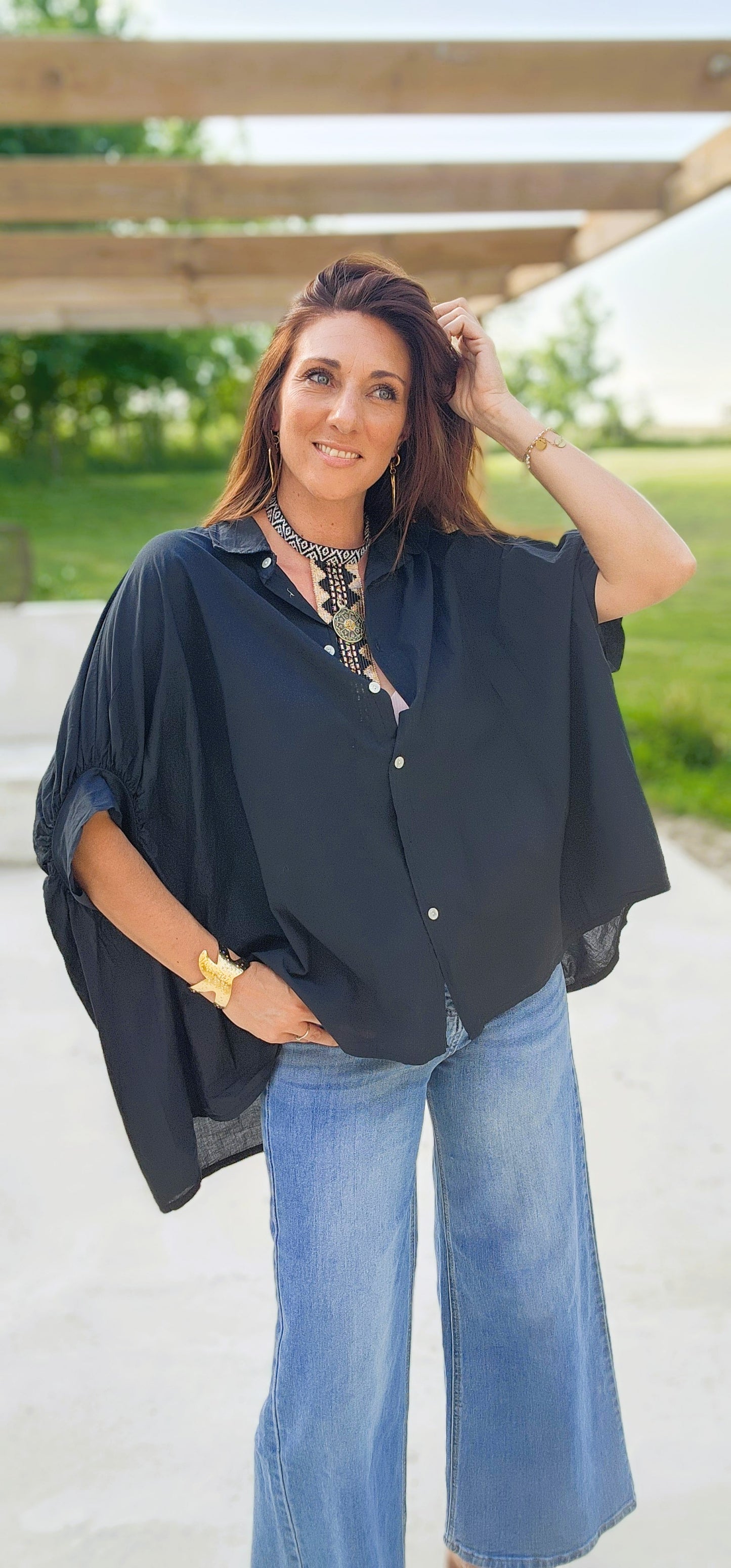 Chemise "LARY" Noire
