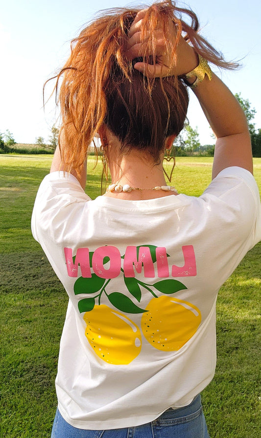 Tee-shirt "CITRON" Blanc