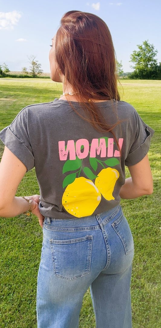 Tee-shirt "CITRON" Gris