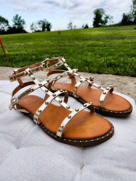 Sandales DORÉES