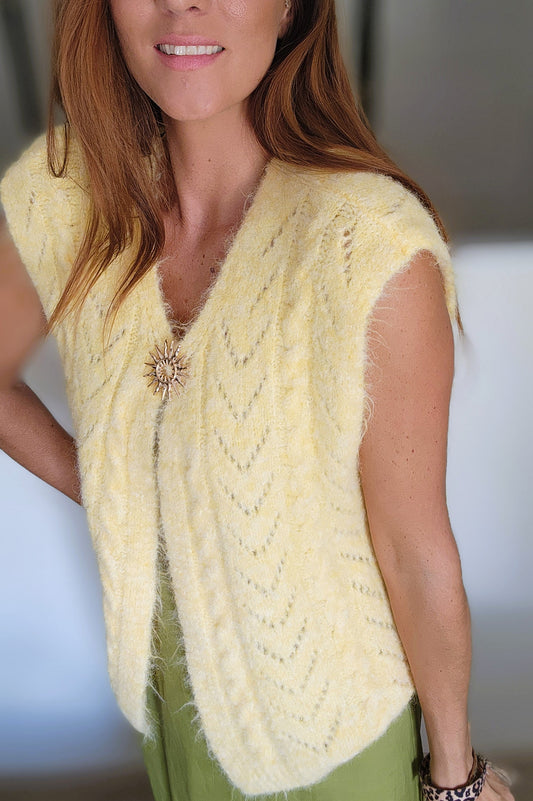 Gilet sans manches "GLORIA" Jaune