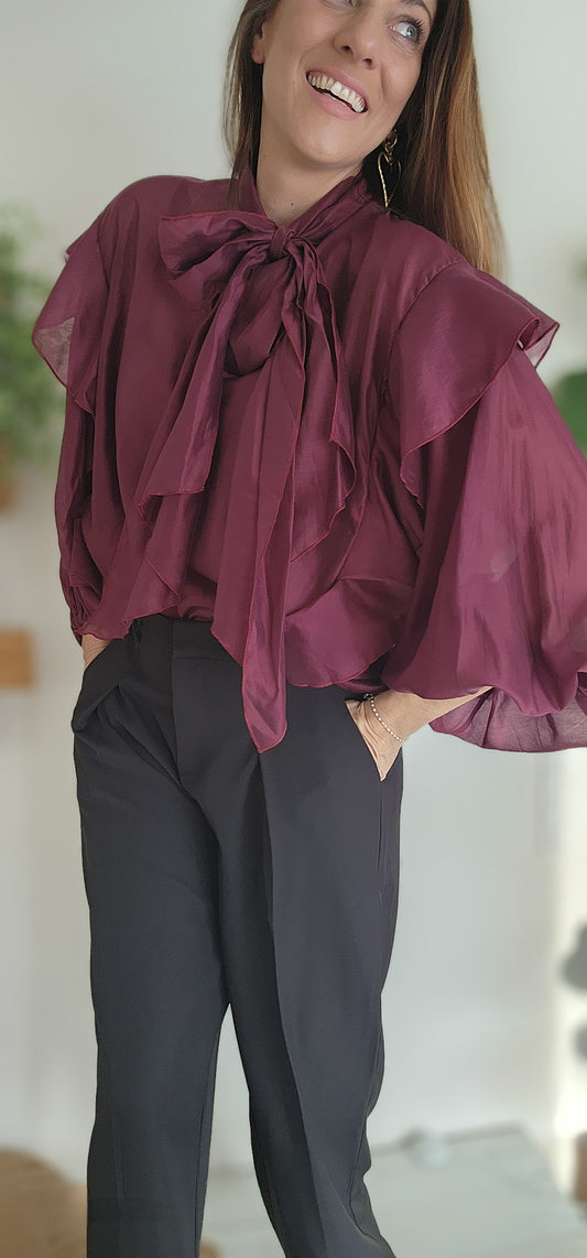 Blouse LOU Burgundy