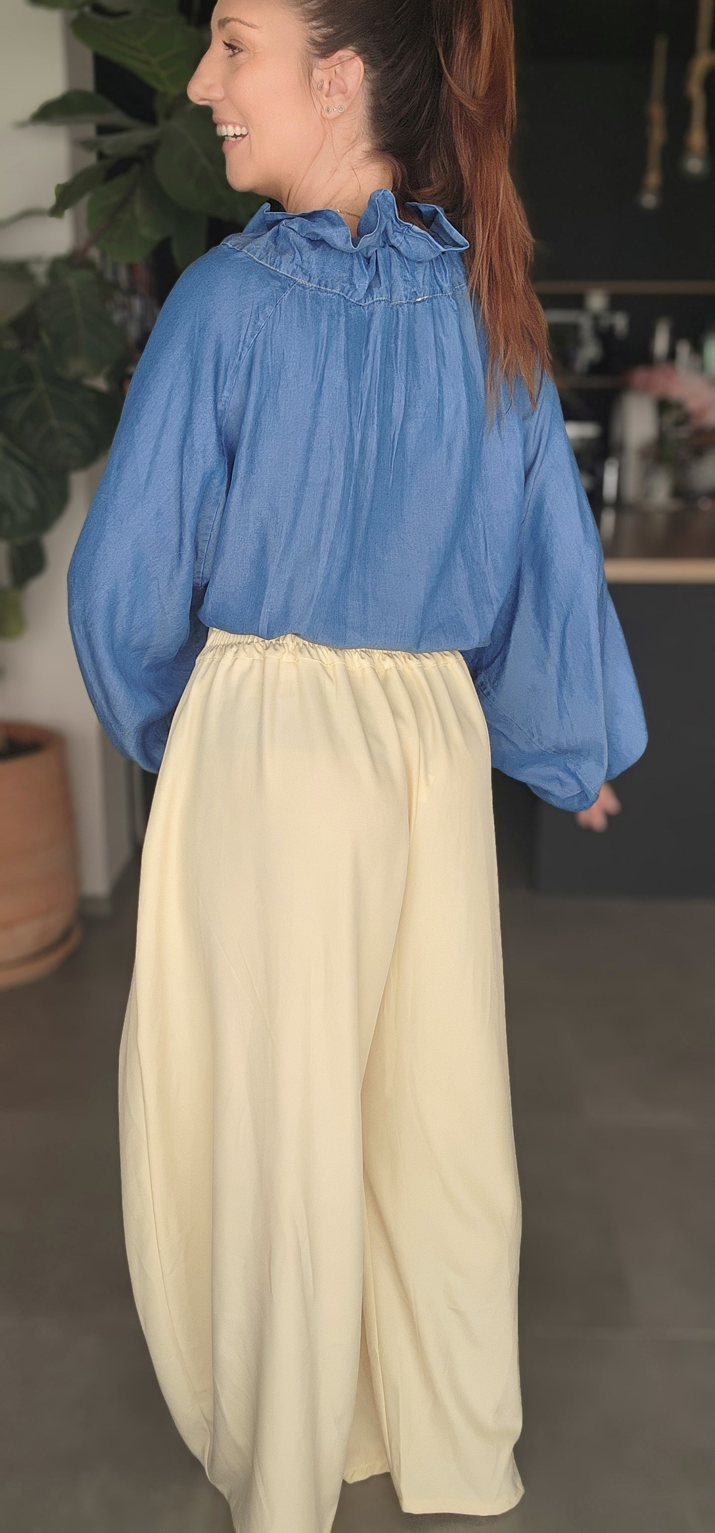 Pantalon CUBA Jaune pastel