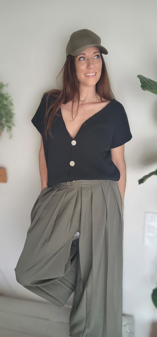 Pantalon CHARLOTTE kaki