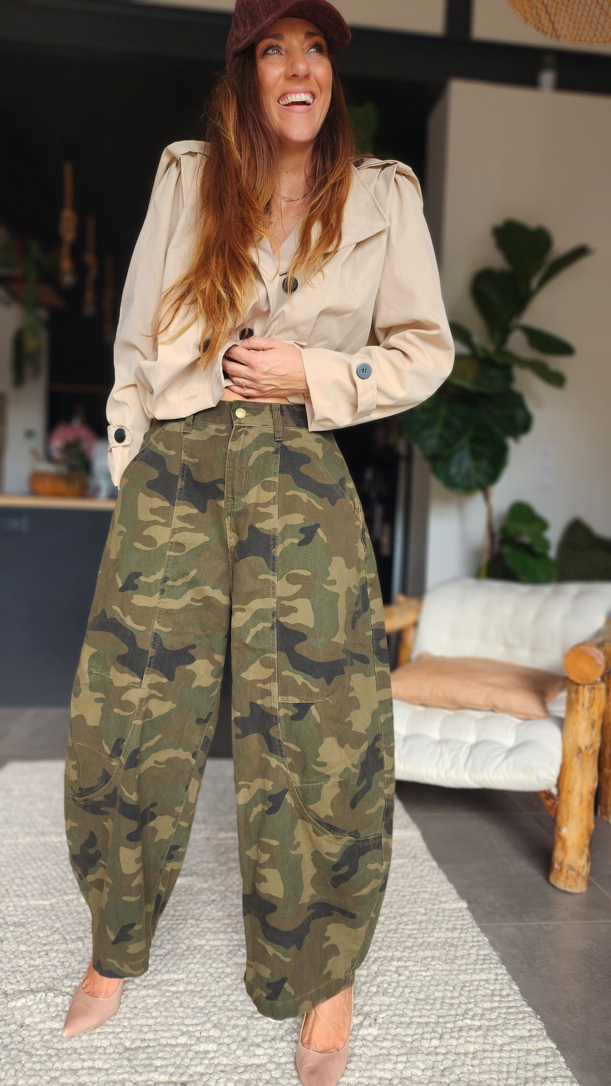 Pantalon militaire BADDIE – Coupe barrel