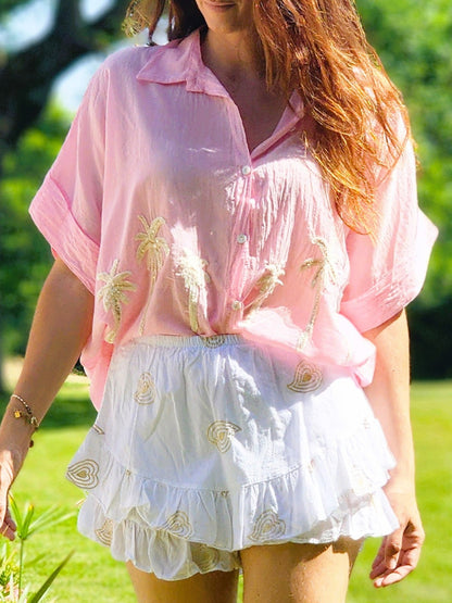 Chemise "MALIBU" Rose