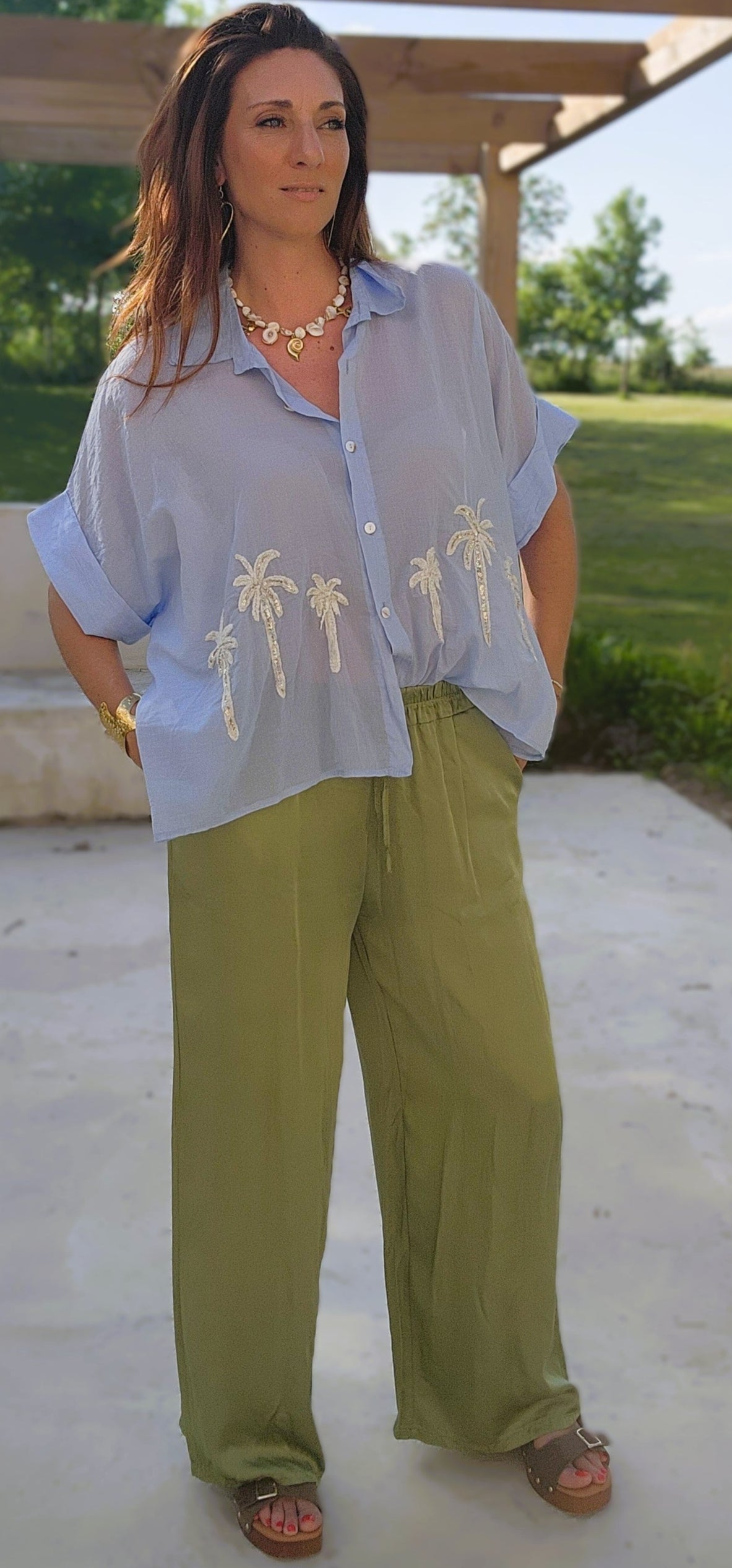 Chemise "MALIBU" Bleue
