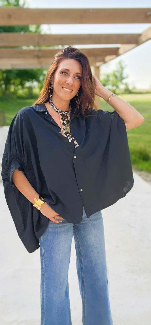 Chemise "LARY" Noire