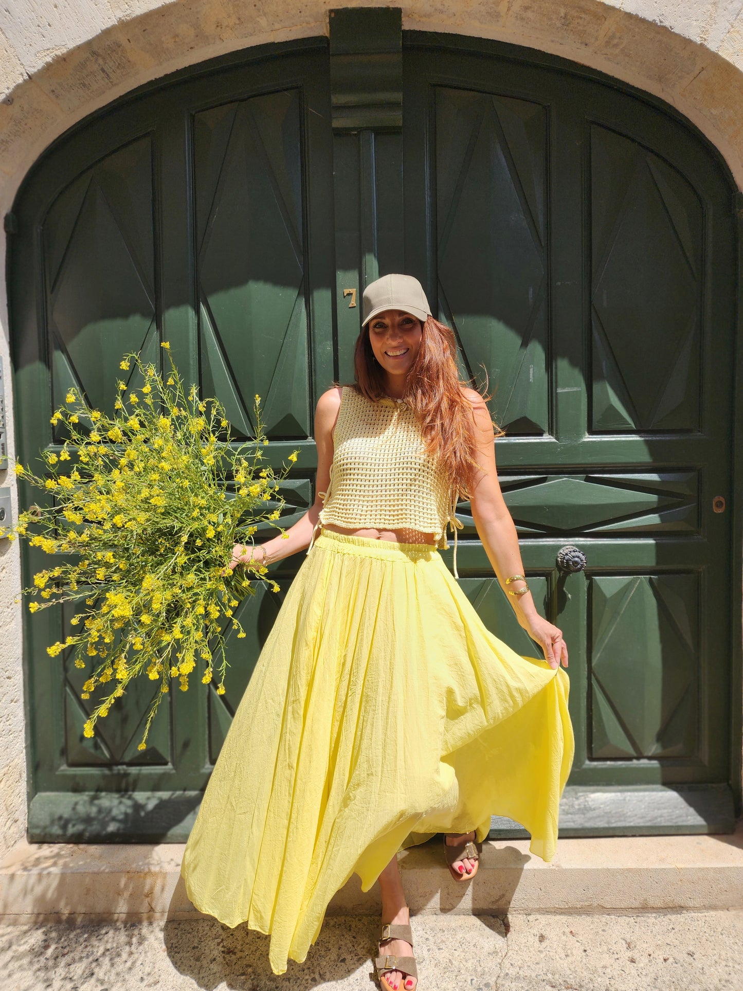 Jupe "FOLIE" Jaune