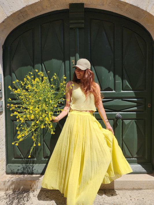 Jupe "FOLIE" Jaune