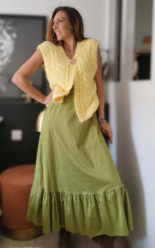 Gilet sans manches "GLORIA" Jaune