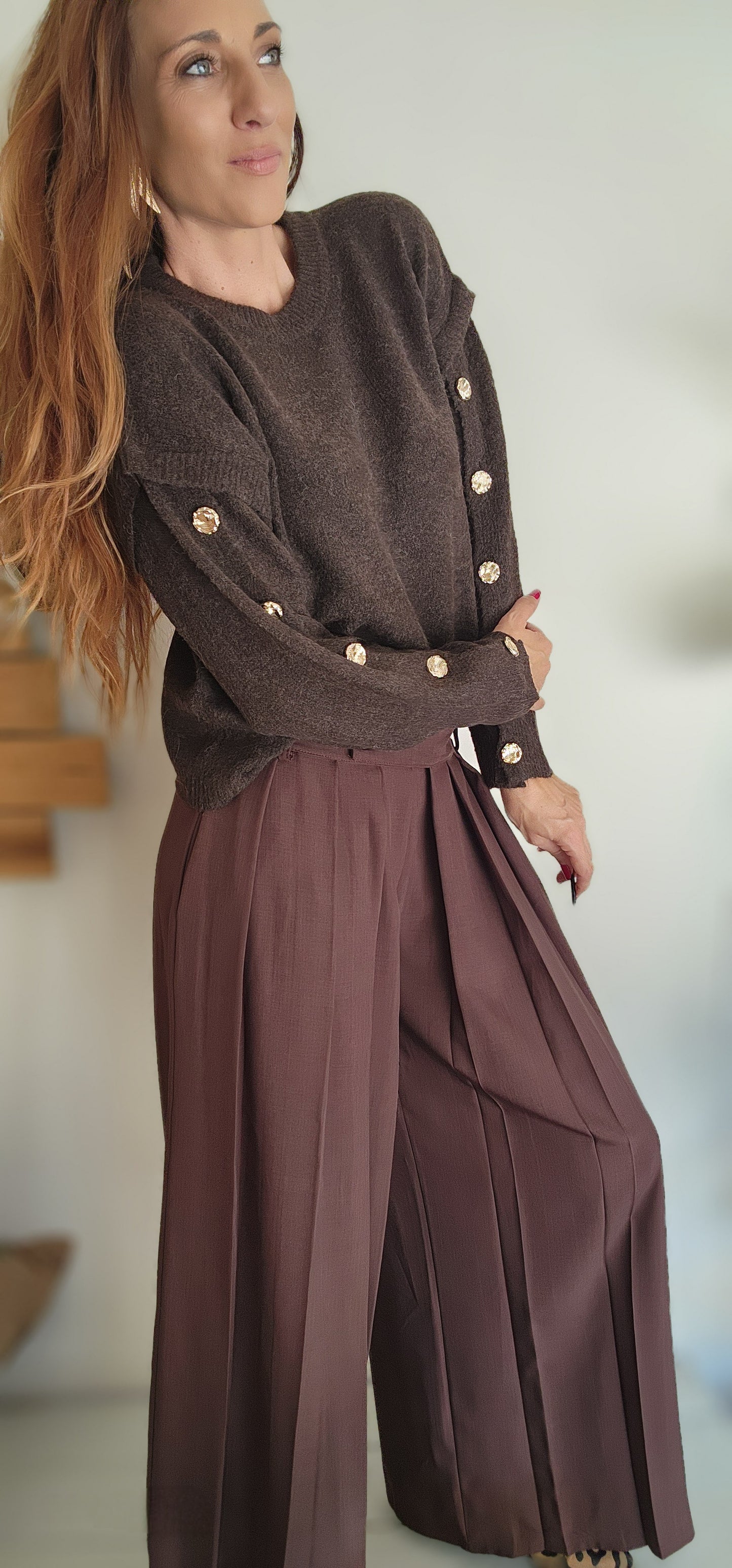 Pantalon CHARLOTTE Marron