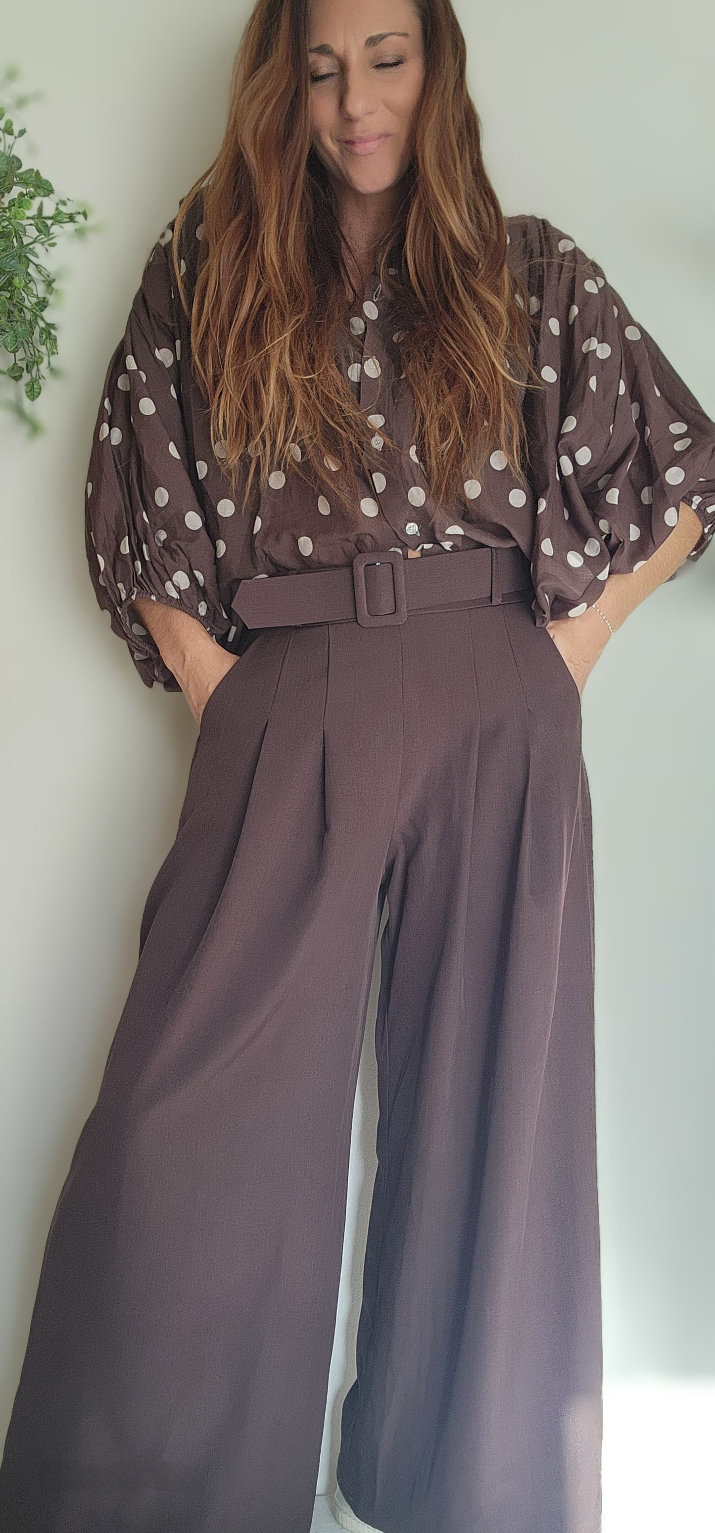 Pantalon OLIVIA Chocolat