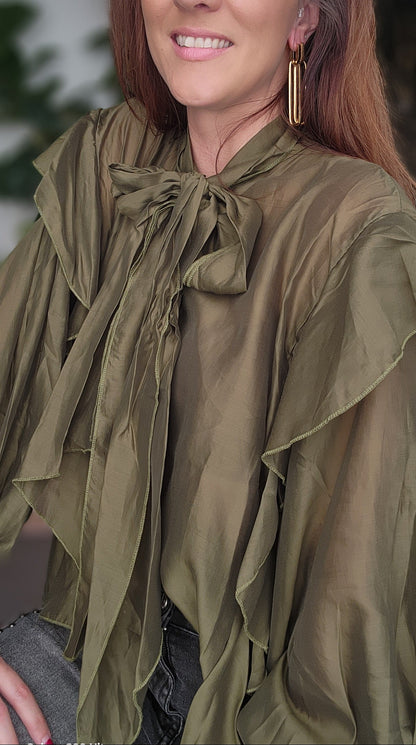 Blouse LOU olive