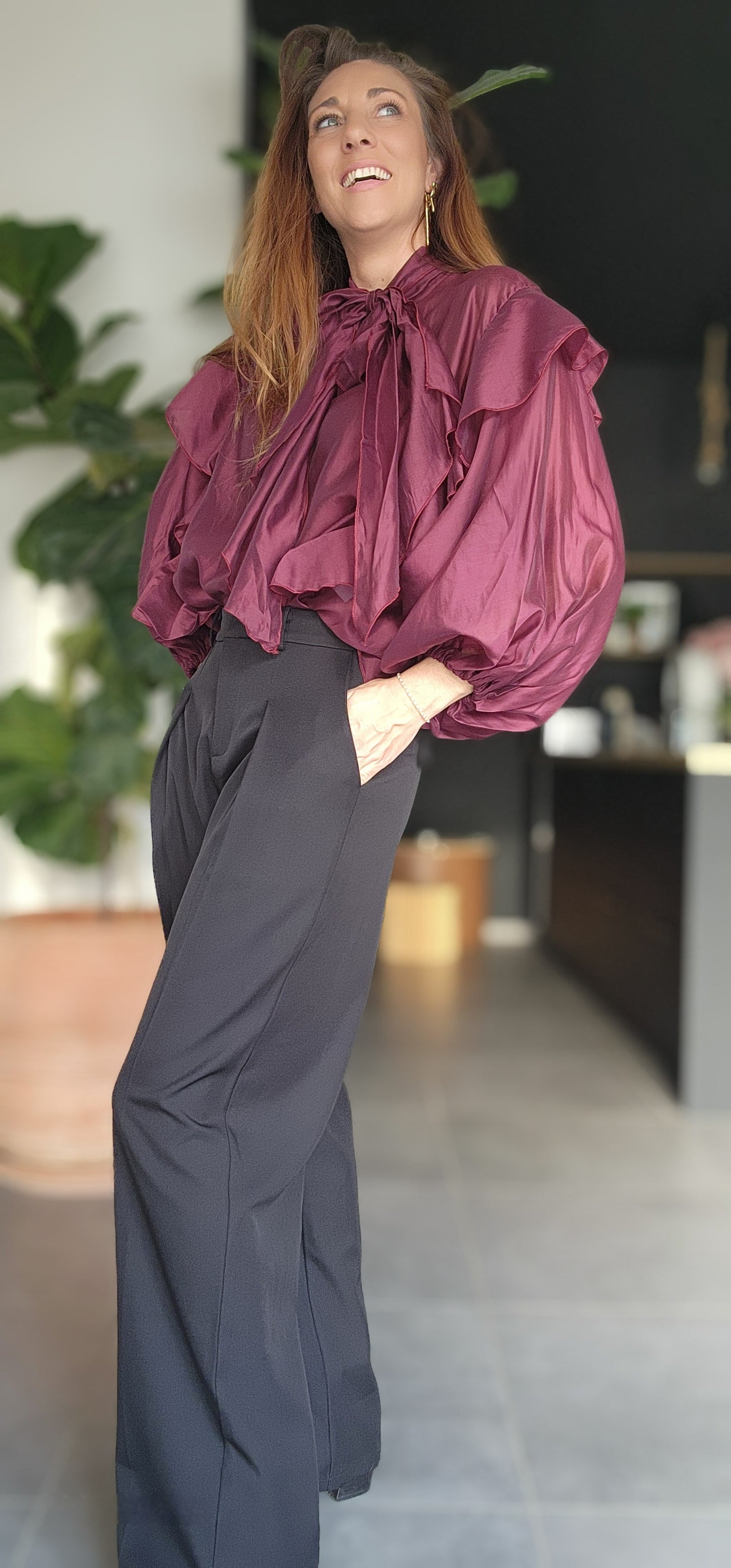 Blouse LOU Burgundy