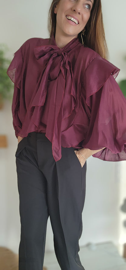 Blouse LOU Burgundy