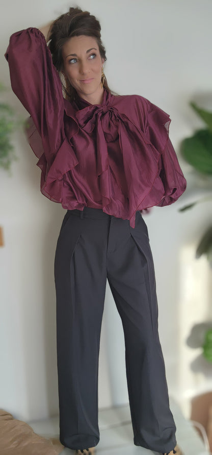 Blouse LOU Burgundy