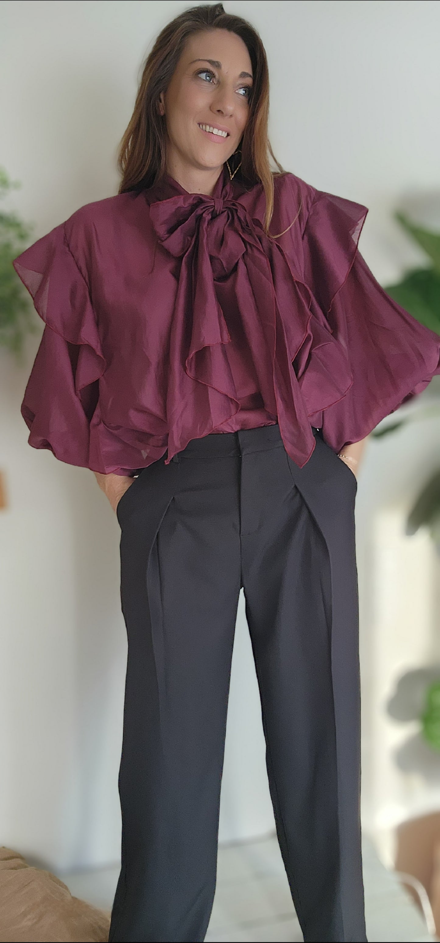 Blouse LOU Burgundy