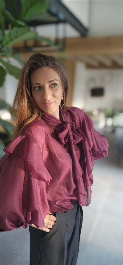 Blouse LOU Burgundy