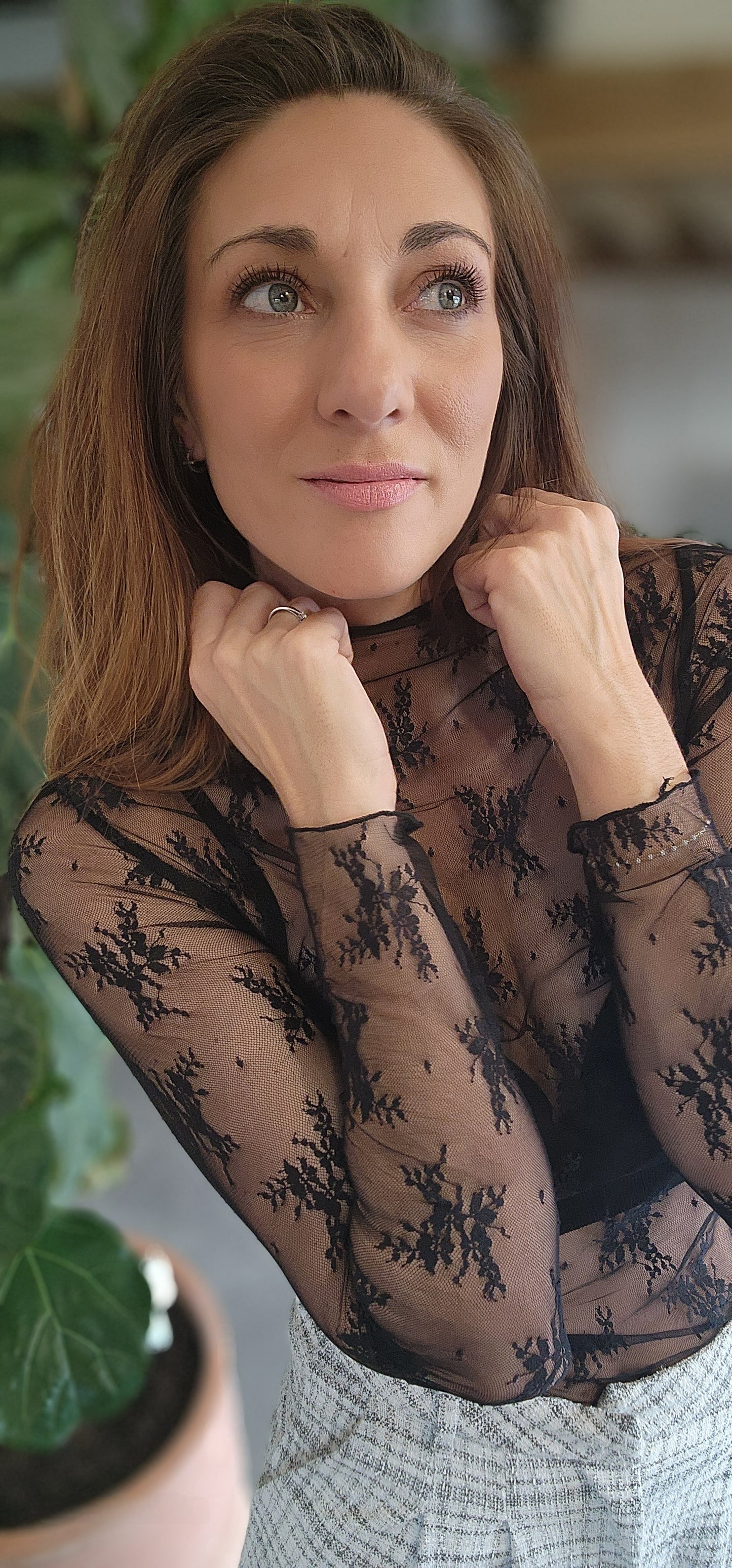 Tee-shirt "ELLE" noir