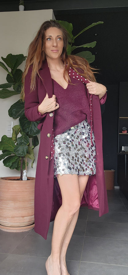 Manteau Naple Burgundy