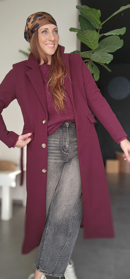 Manteau Naple Burgundy