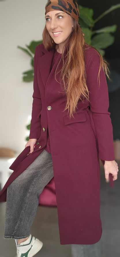 Manteau Naple Burgundy