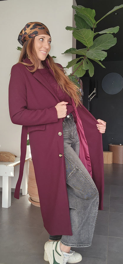 Manteau Naple Burgundy