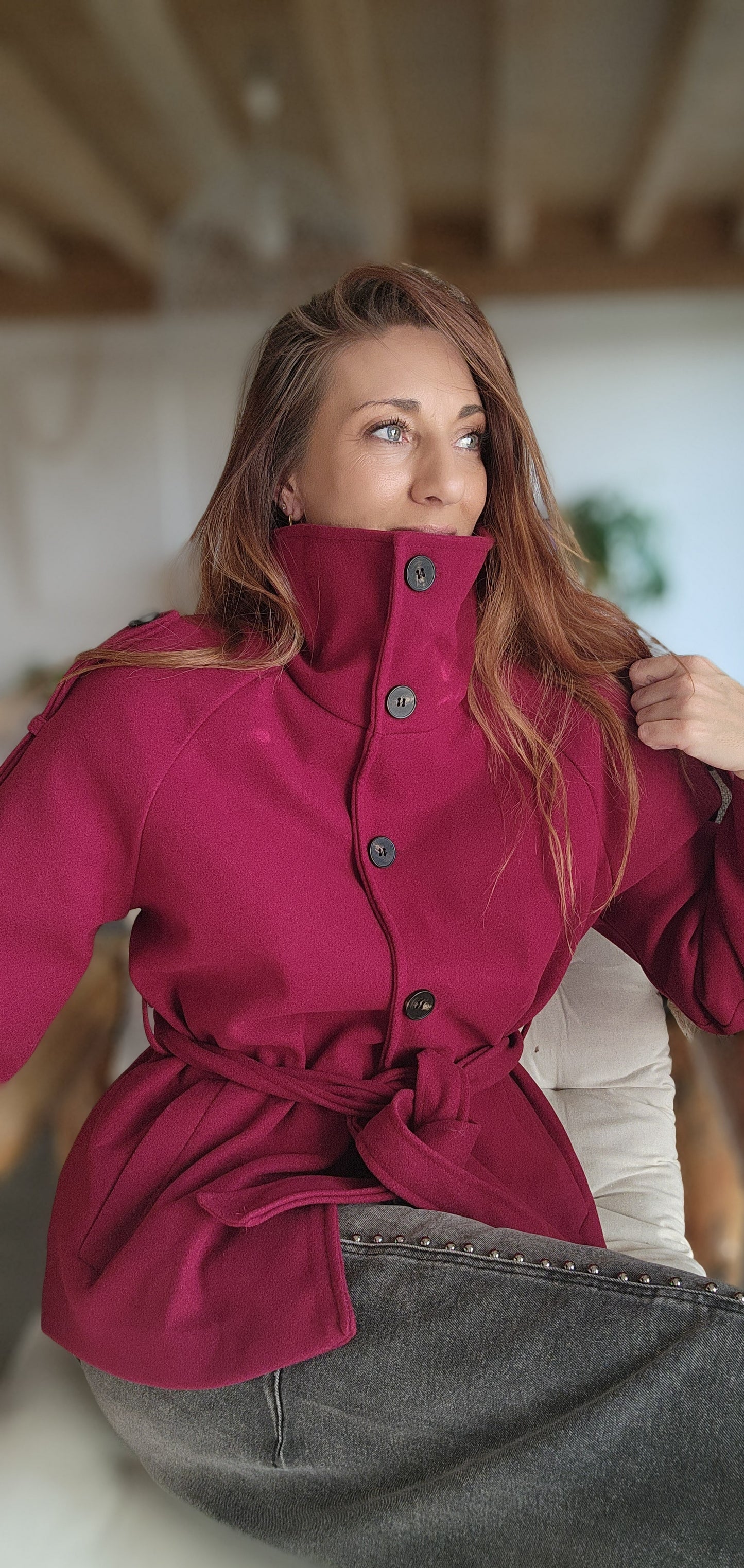 Manteau VERONA Burgundy