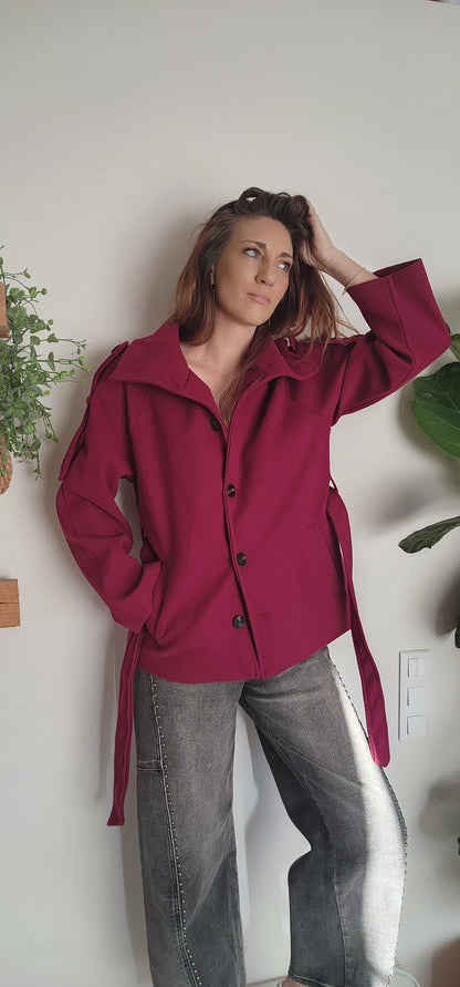Manteau VERONA Burgundy