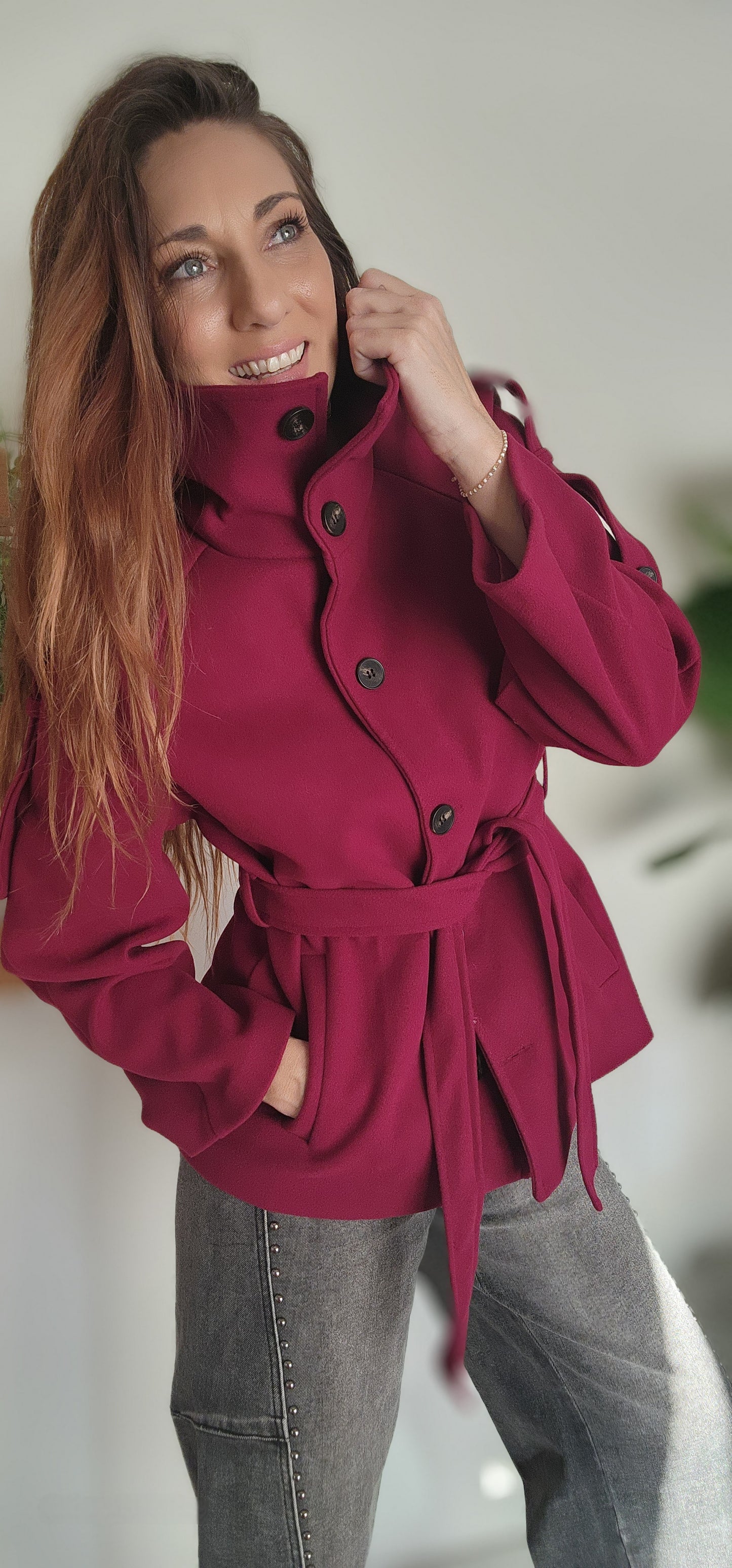 Manteau VERONA Burgundy