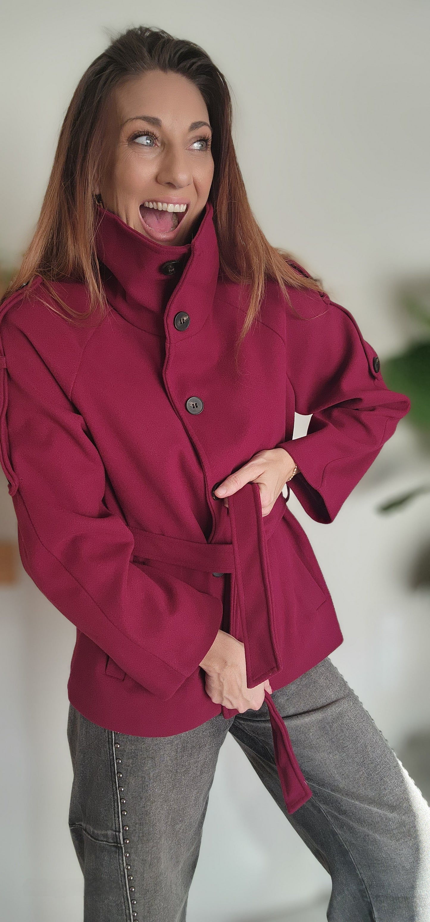 Manteau VERONA Burgundy