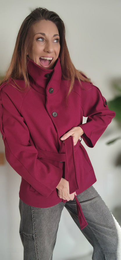 Manteau VERONA Burgundy