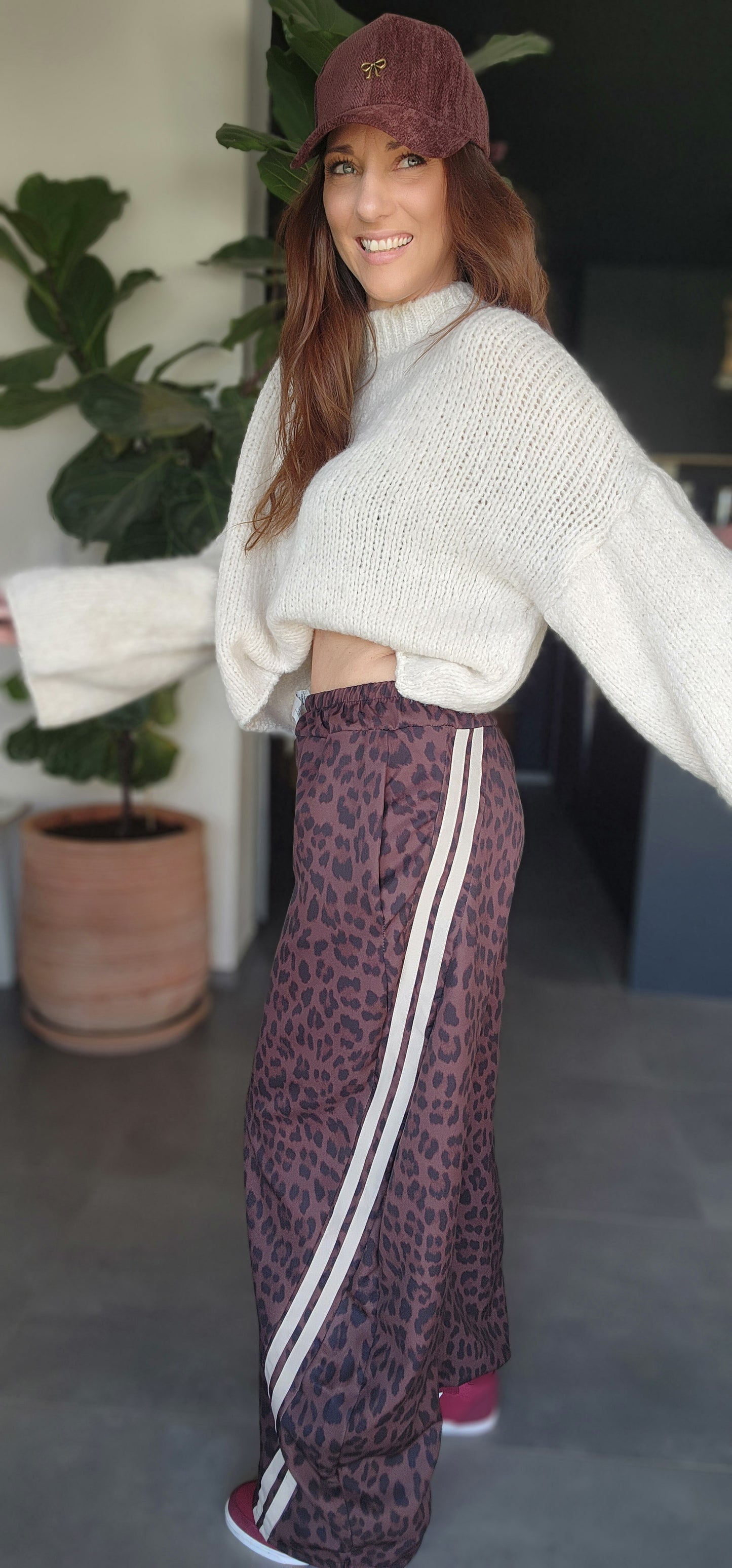 Pantalon LEO Bandes Beiges