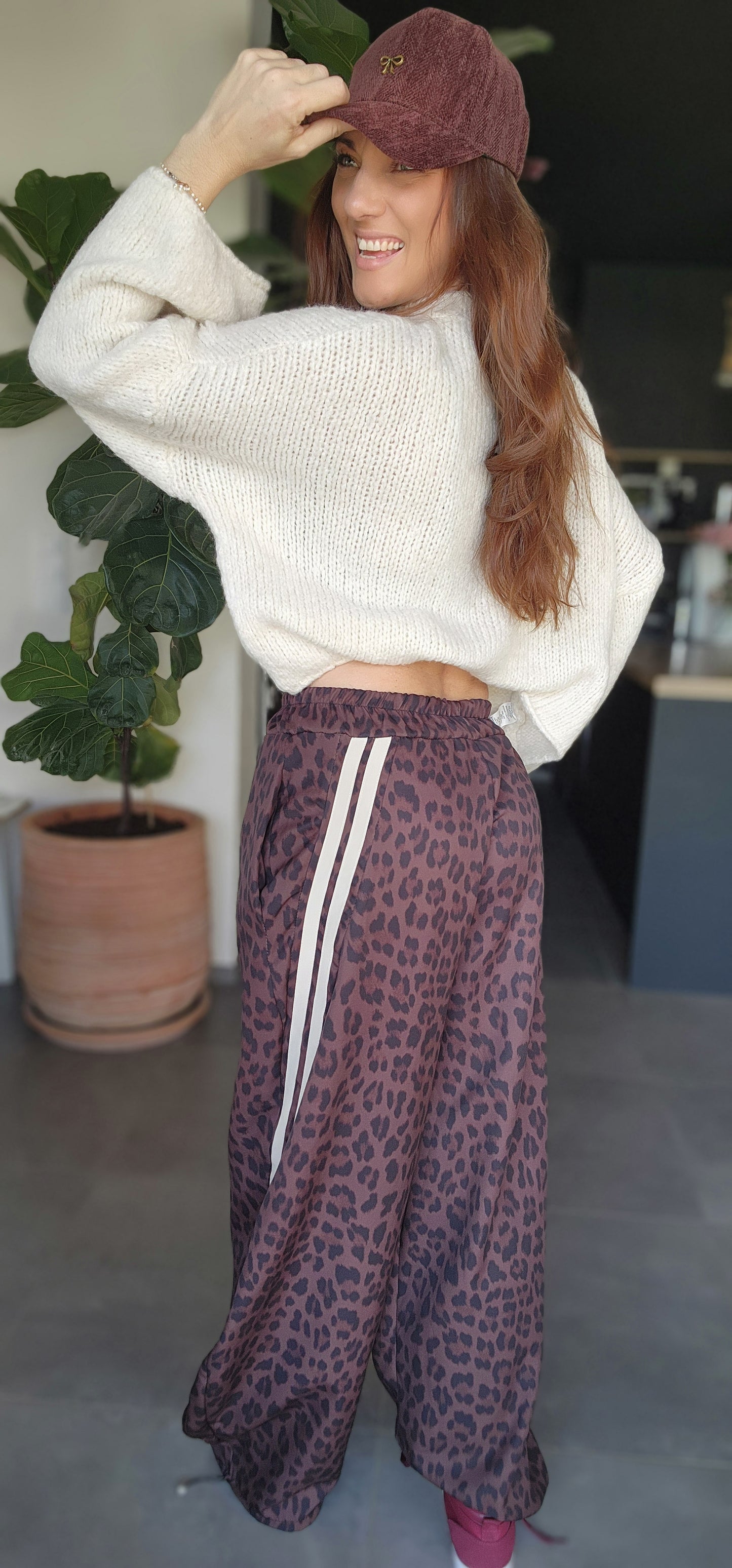 Pantalon LEO Bandes Beiges