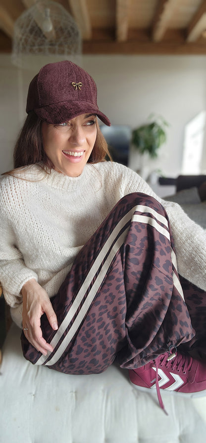 Pantalon LEO Bandes Beiges