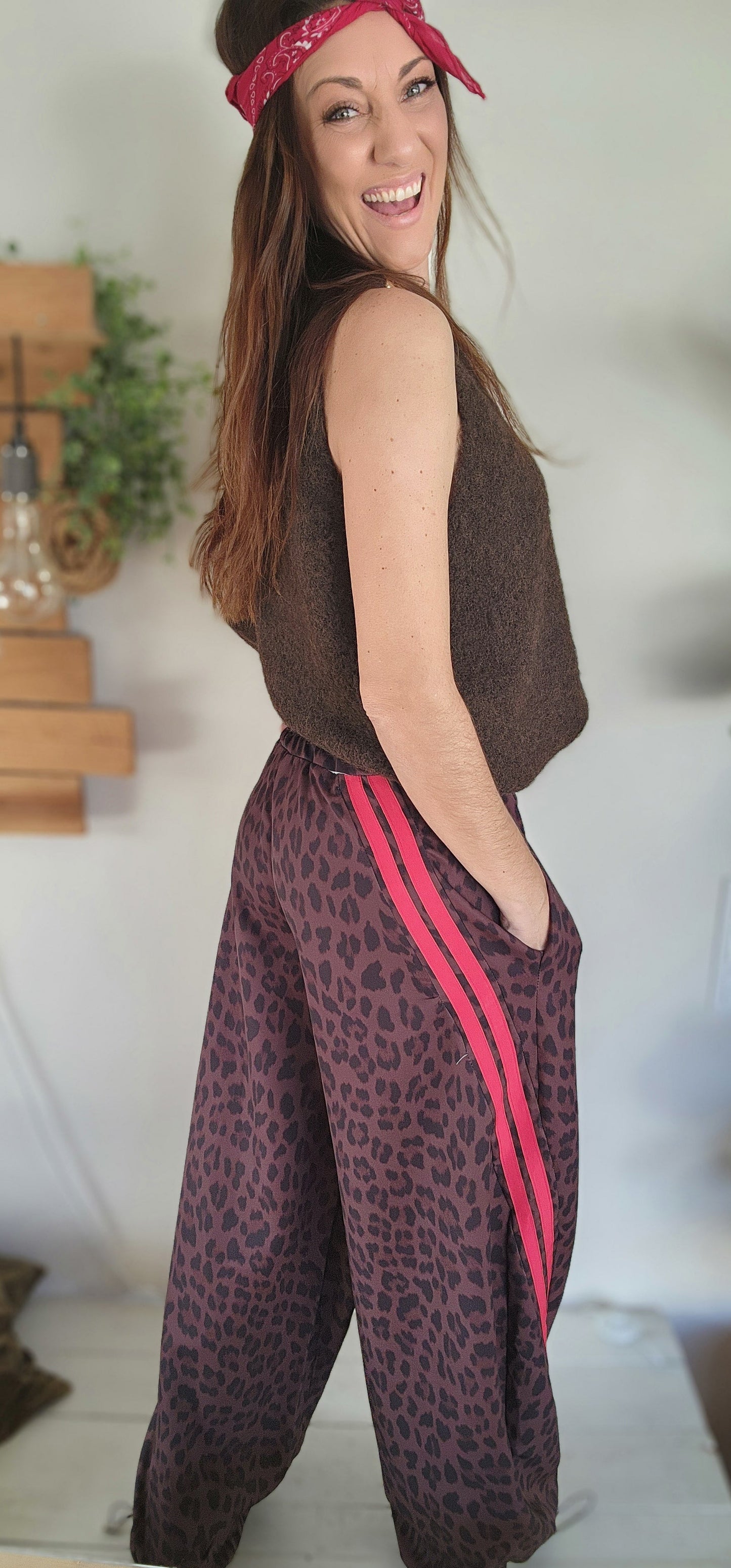 Pantalon LEO Bandes Rouges