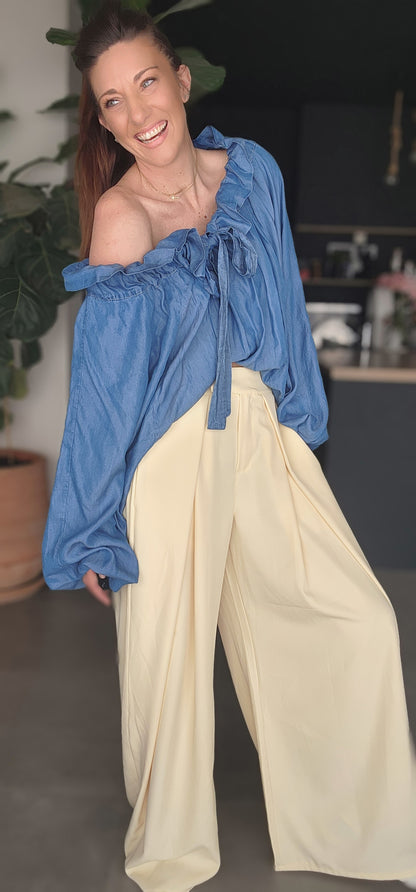 Pantalon CUBA Jaune pastel