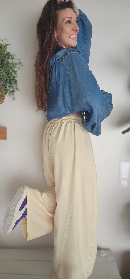 Pantalon CUBA Jaune pastel