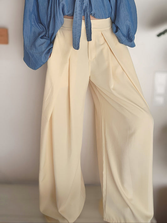 Pantalon CUBA Jaune pastel