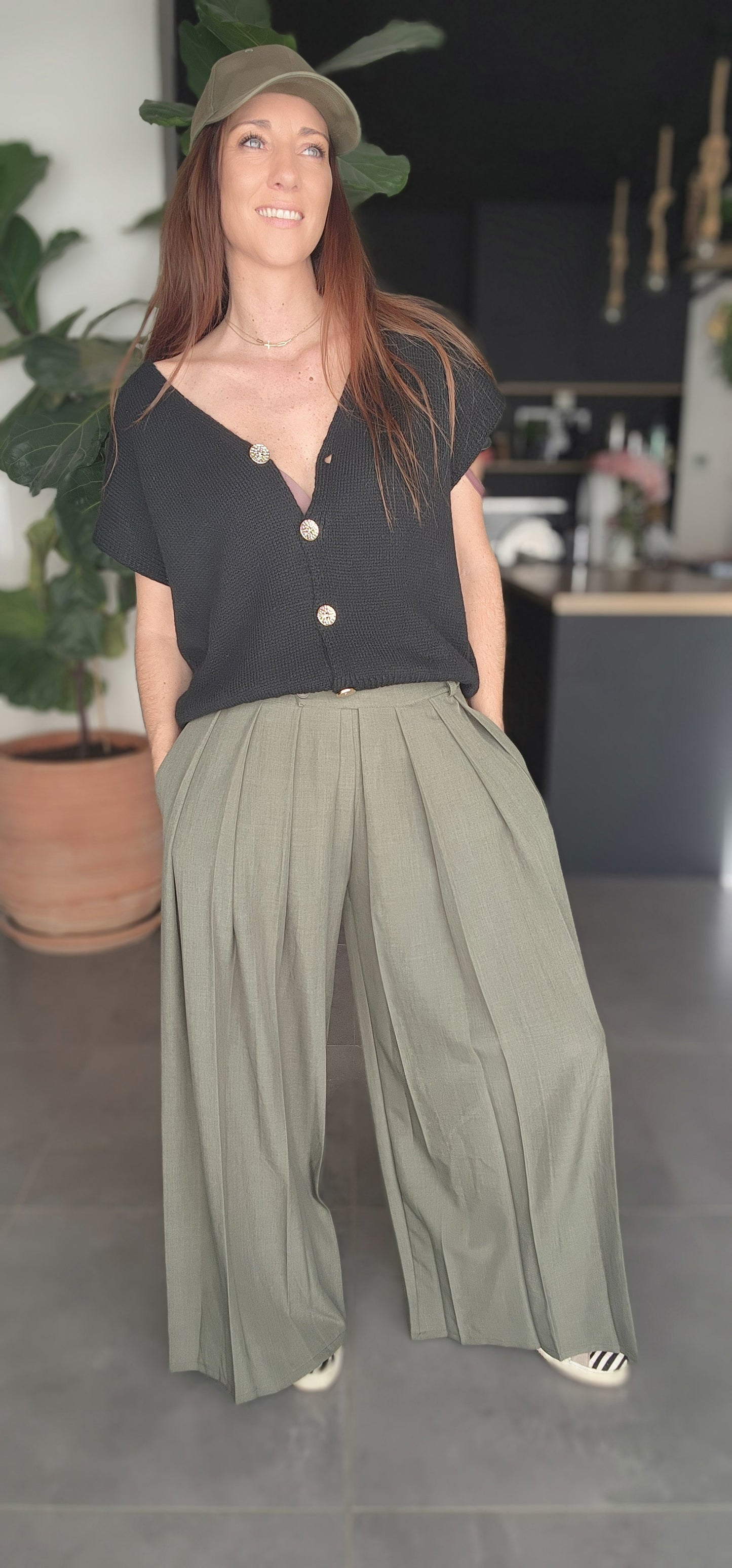 Pantalon CHARLOTTE kaki