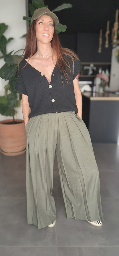 Pantalon CHARLOTTE kaki