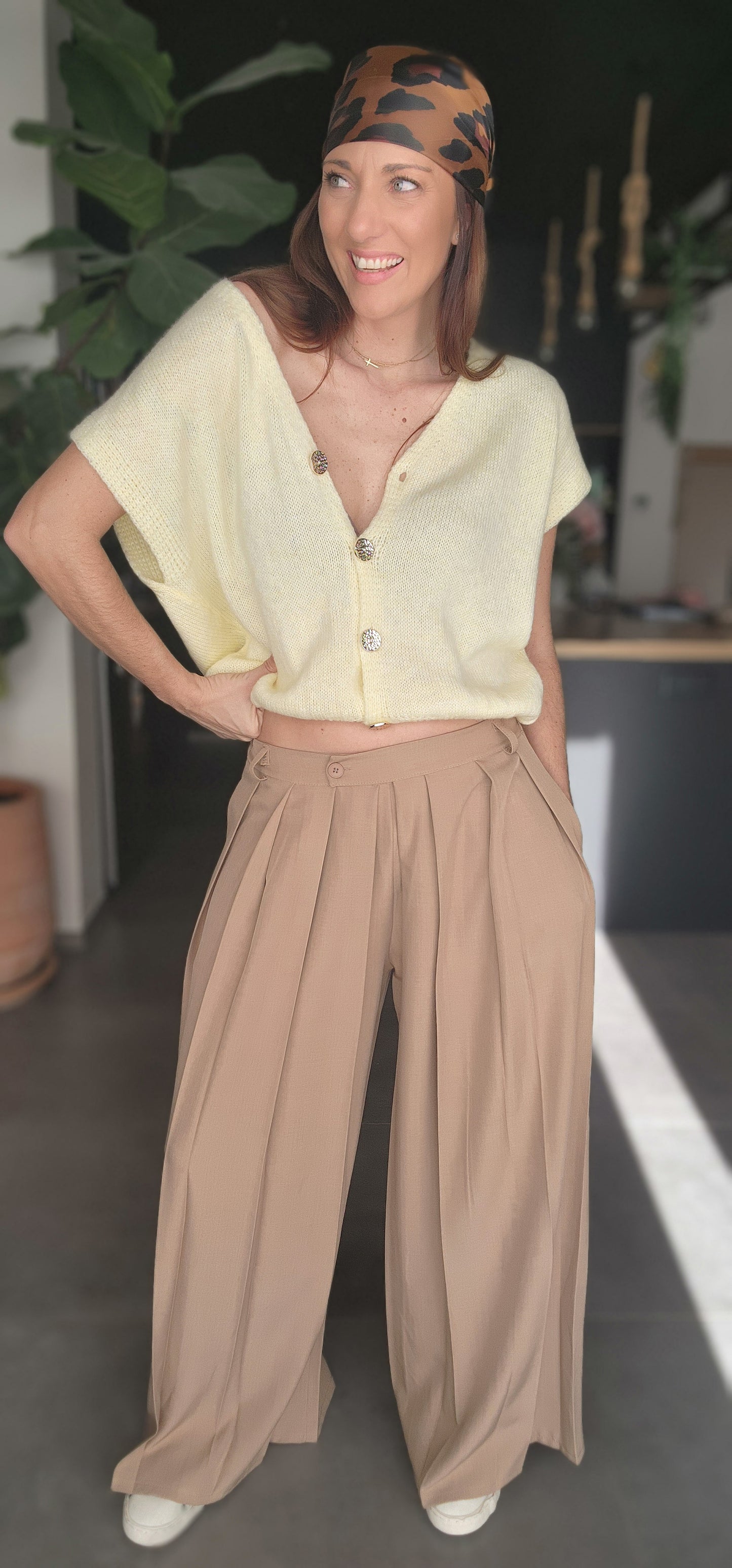 Gilet CLARA Jaune pastel