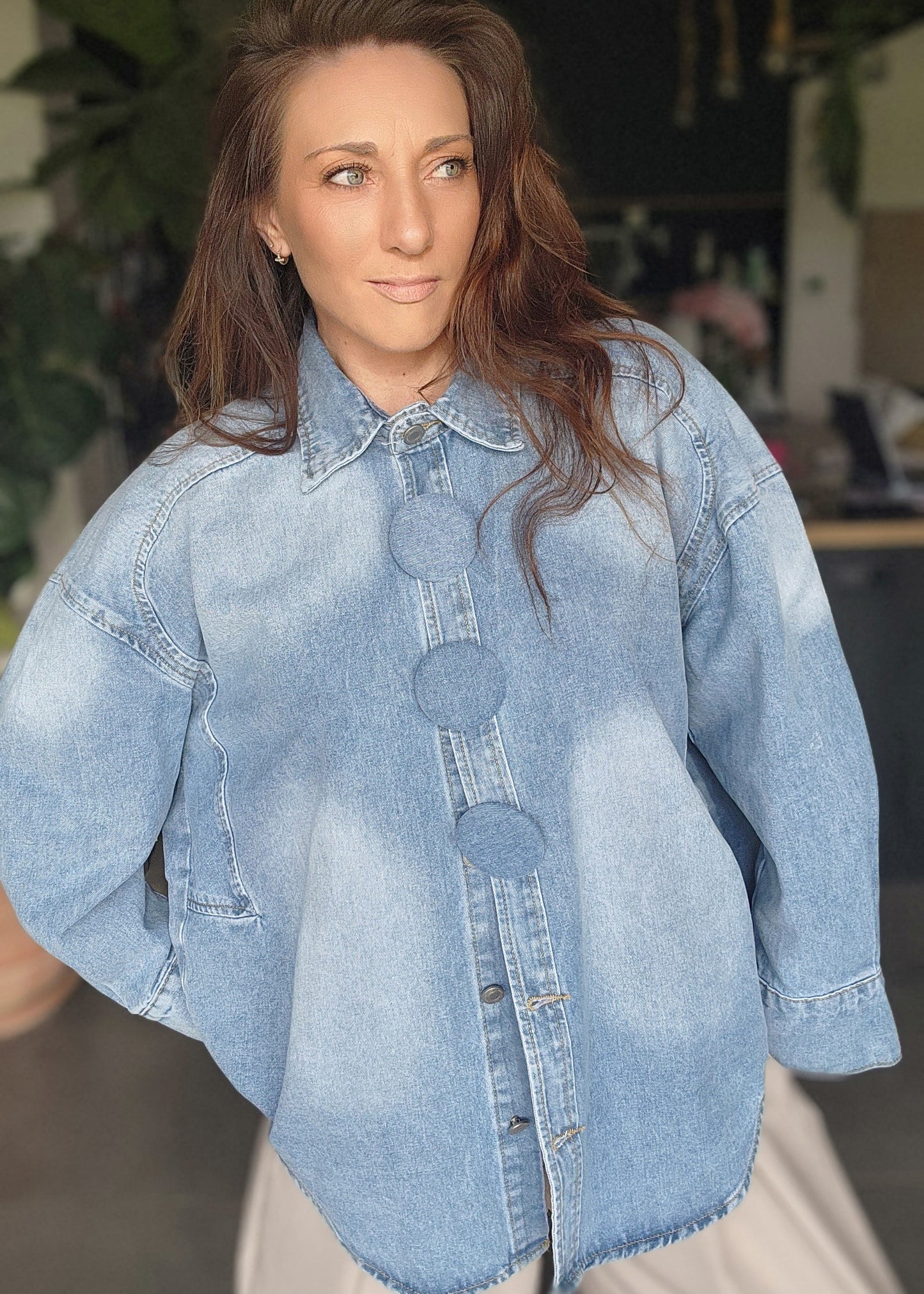 chemise jean BUTTON