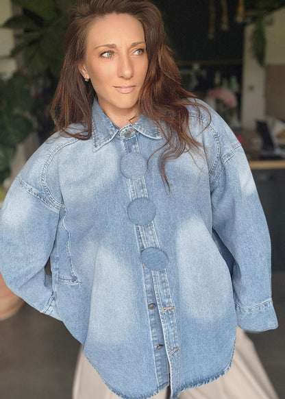 chemise jean BUTTON