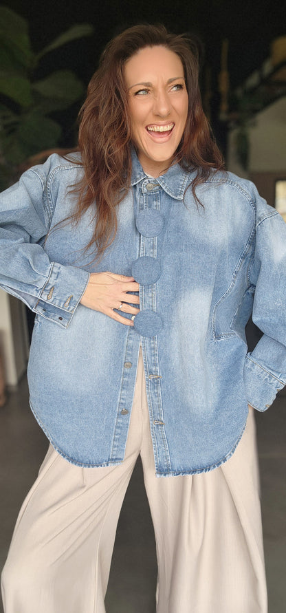 chemise jean BUTTON