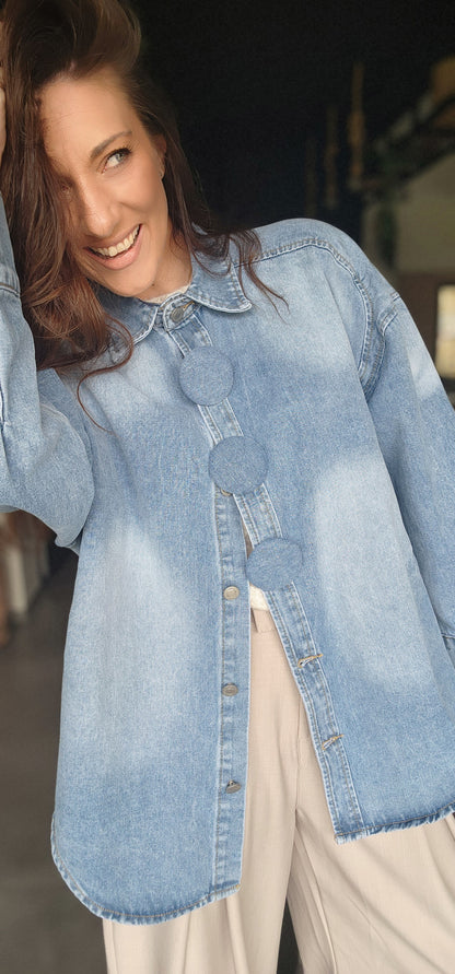 chemise jean BUTTON